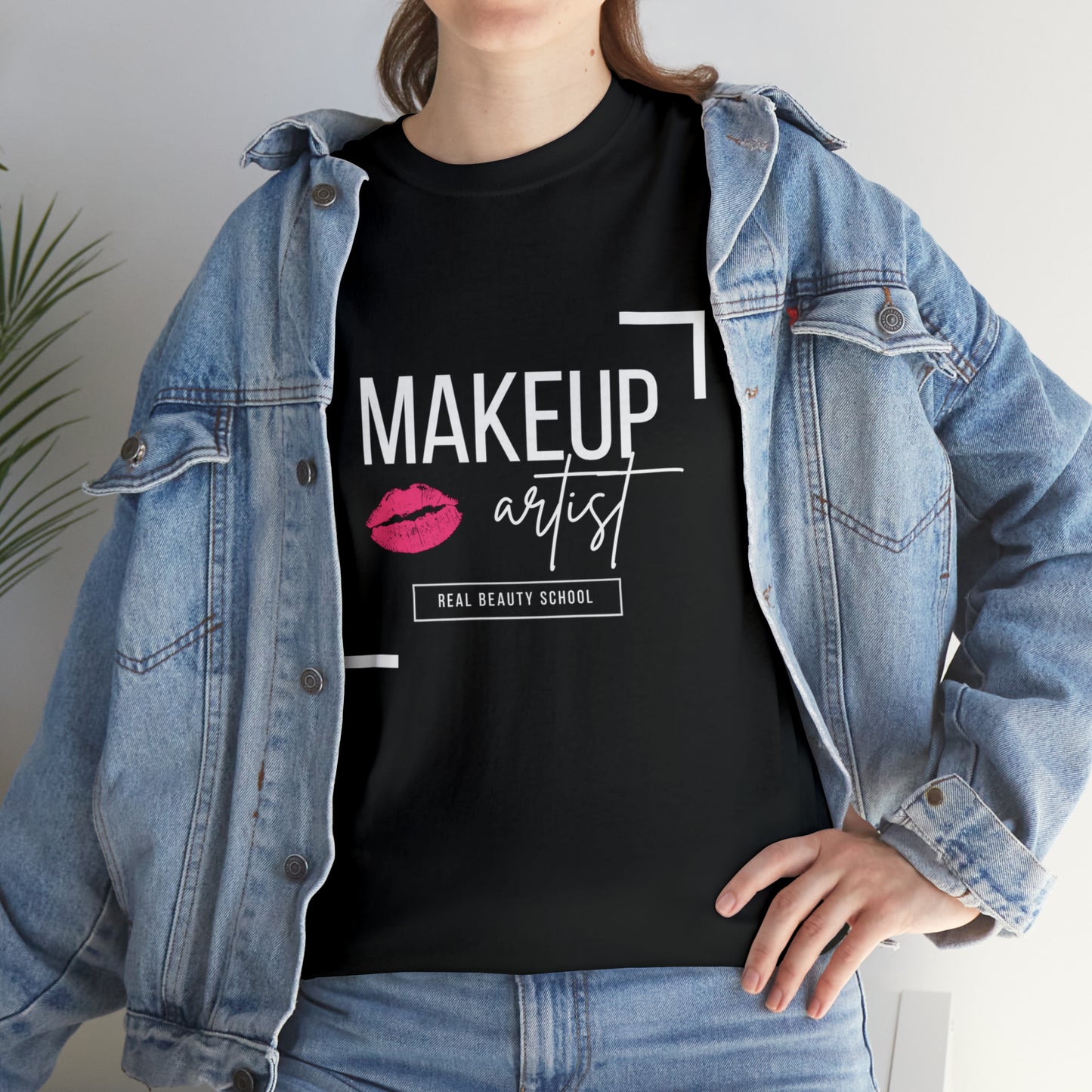 Makeup Artist By Real Beauty School -  Unisex Cotton Tee